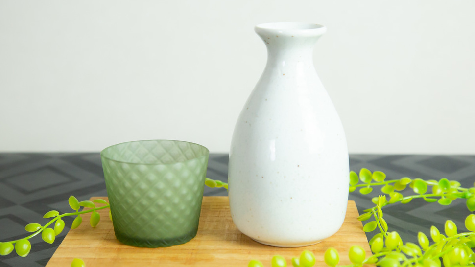 green-glass-with