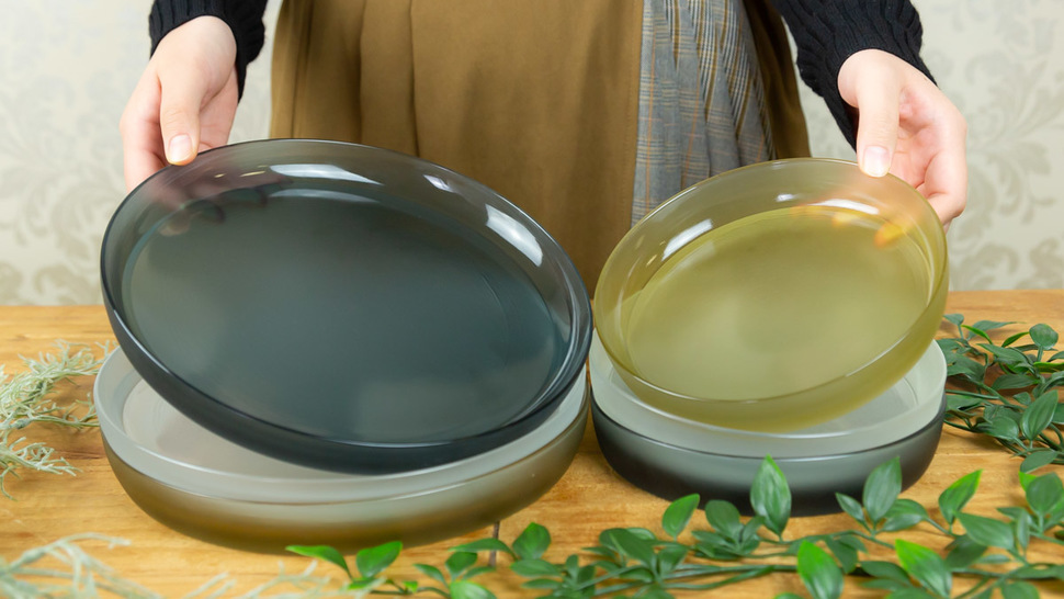 woman-holding-two-plates