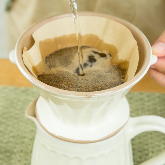 粉引きしのぎ コーヒードリッパー&ピッチャーセット