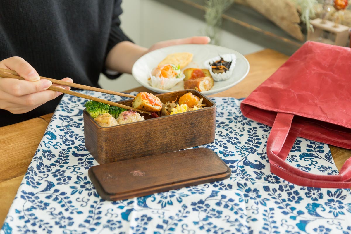 うるしの弁当箱にぴったりのランチバッグ