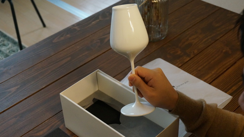 日本酒専用のワイングラス「rice wine glass」