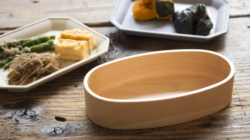 漆屋はやし紀州ひのきの弁当箱外観