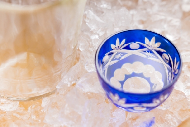 冷やされた日本酒