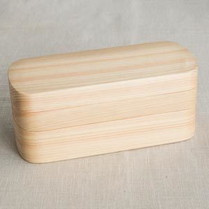 紀州桧ランチボックス 角(2段)
